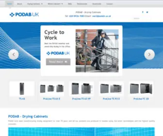 Podab.co.uk(Drying cabinets) Screenshot