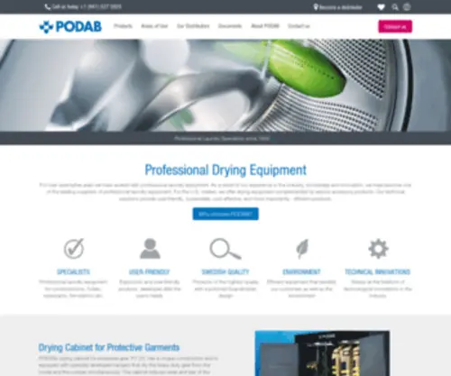 Podab.us(Professional Laundry Equipment from PODAB) Screenshot