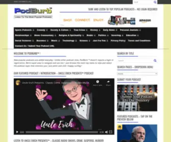 Podburb.com(Listen To The Top Podcasts) Screenshot