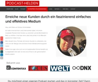 Podcast-Helden.de(Startseite Podcast) Screenshot