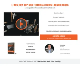 Podcastbooktour.com(Podcast Book Tour) Screenshot