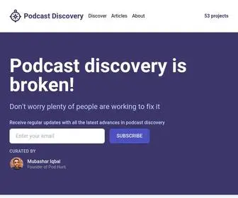 Podcastdiscovery.net(Podcast Discovery) Screenshot