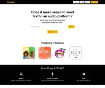 Podcastel.com(Increase the interaction of your podcast by 170%) Screenshot