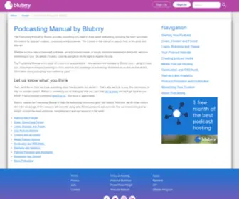 Podcastfaq.com(The Podcasting Manual by Blubrry) Screenshot