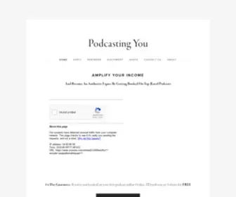 Podcastingyou.com(Podcastingyou) Screenshot