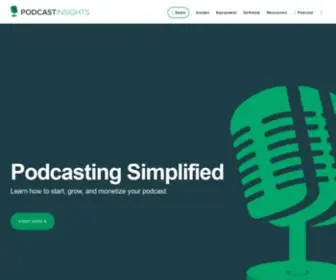 Podcastinsights.com(Podcast Insights®) Screenshot