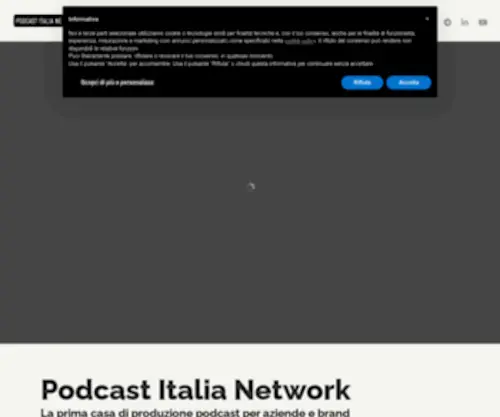 Podcastitalianetwork.it(Casa di produzione podcast) Screenshot