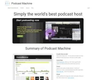 Podcastmachine.com(Podcast Machine) Screenshot