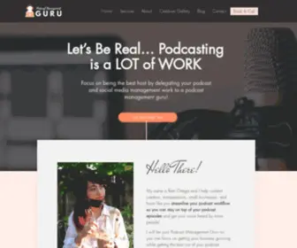 Podcastmanagementguru.com(Podcast Management Wiz) Screenshot