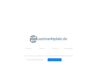 Podcastmarktplatz.de(Podcast Markplatz) Screenshot