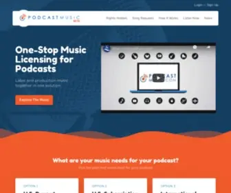 Podcastmusic.com(The best source for music and effects for your podcast) Screenshot