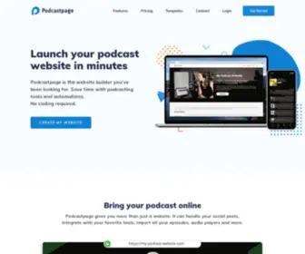 Podcastpage.io(The Podcast Website Builder) Screenshot