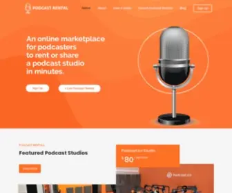 Podcastrental.com(Podcast Studio Rental) Screenshot