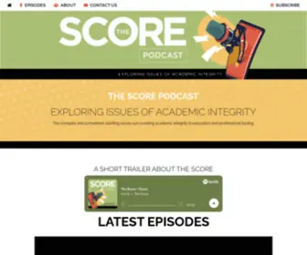 Podcastthescore.com(The Score Podcast) Screenshot