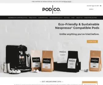 Podco.com.au(Biodegradable & Compostable Nespresso Compatible Pods) Screenshot