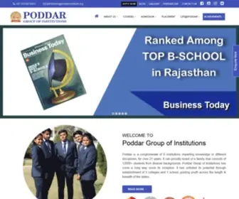 Poddarinstitute.org(Poddar Group) Screenshot