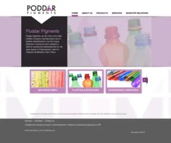 Poddarpigments.com(Poddar Pigments Ltd) Screenshot