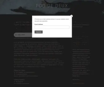 Poddedeux.com(Pod De Deux) Screenshot