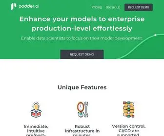 Podder.ai(LP of) Screenshot
