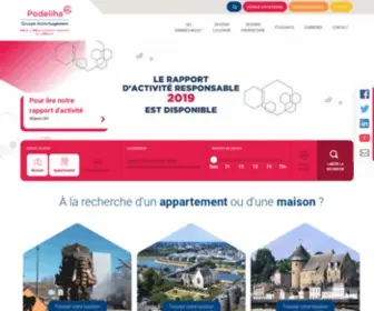 Podeliha.fr(Location et achat de logement social en Pays de la Loire) Screenshot