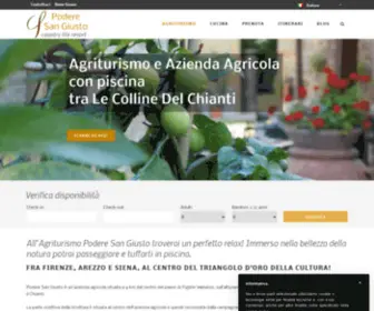 Poderesangiusto.it(Agriturismo Firenze Agriturismo Toscana Agriturismo Chianti Agriturismo Figline Valdarno) Screenshot