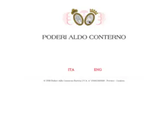 Poderialdoconterno.com(Poderi Aldo Conterno) Screenshot