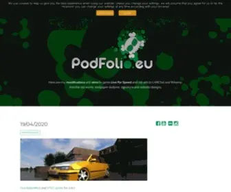Podfolio.eu(This page) Screenshot