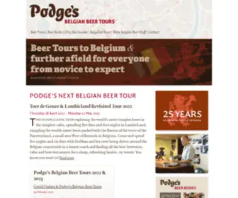 Podgebeer.co.uk(Podge’s Belgian Beer Tours) Screenshot