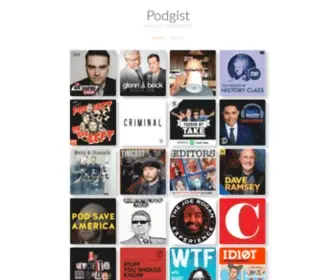 Podgist.com(Podcast) Screenshot