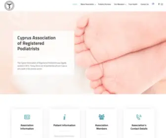 Podiatry.org.cy(Podiatry and Foot Care) Screenshot