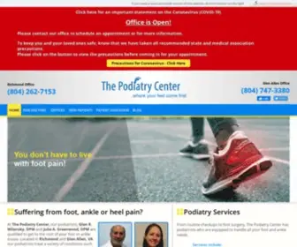 Podiatrycenterrichmond.com(The Podiatry Center) Screenshot