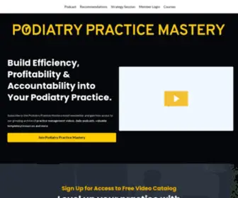 Podiatrypracticemastery.com(Podiatry Practice Mastery) Screenshot