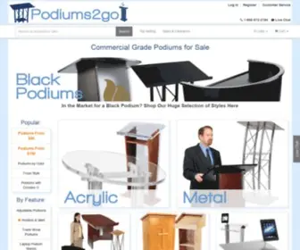 Podiums2GO.com(Podiums For Sale) Screenshot