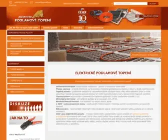 Podlahove-Topeni.eu(Elektrické podlahové topení) Screenshot