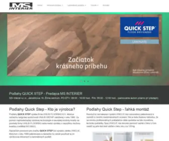 Podlahy-Quick-Step.sk(Podlahy Quick Step) Screenshot