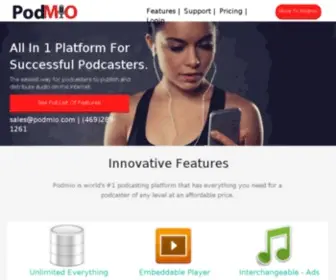 Podmio.com(Podcast Hosting & Monetization Platform) Screenshot