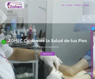 Podologiazohec.com(Zohec Podología) Screenshot