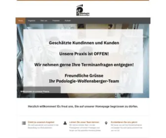 Podologie-Wolfensberger.ch(Podologie Wolfensberger) Screenshot