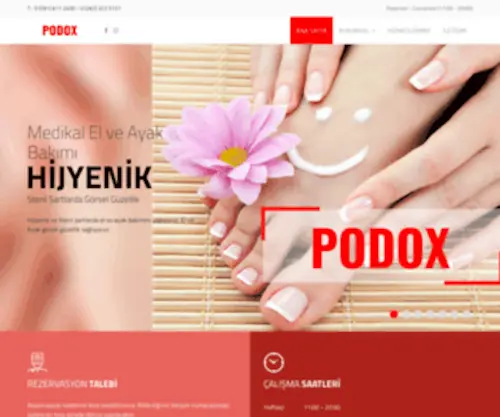 Podox.com.tr(Ayak Bakımı ve Güzellik Merkezi) Screenshot