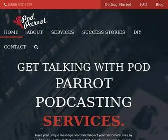 Podparrot.com(Podcast Hosting Services) Screenshot