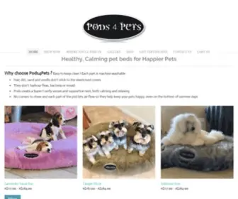 Pods4Pets.com.au(Luxurious pet beds) Screenshot