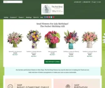 Podshopflowersonline.com(New Hope Florist) Screenshot