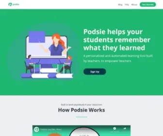 Podsie.org(Personalized Learning Tool for K) Screenshot