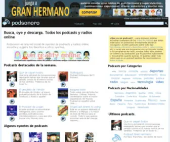Podsonoro.com(Podcasts y radios online en Espa) Screenshot