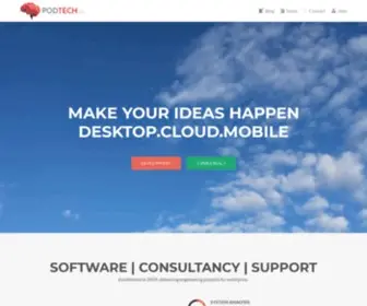 Podtech.io(Software Development Company) Screenshot