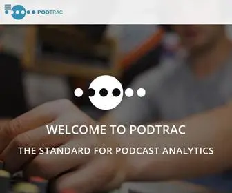 Podtrac.com(The Standard for Podcast Analytics) Screenshot