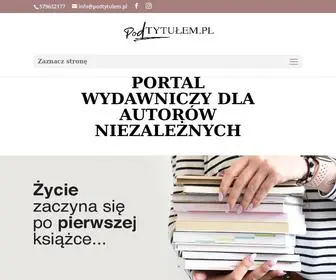 Podtytulem.pl(Księgarnia internetowa) Screenshot