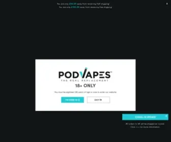 Podvapes.co.uk(PodVapes) Screenshot