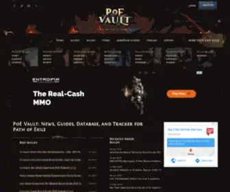 Poe-Vault.com(PoE Vault) Screenshot