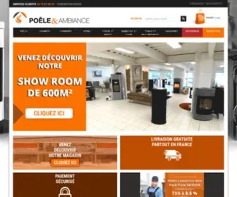Poeleetambiance.com(Poêles à bois) Screenshot